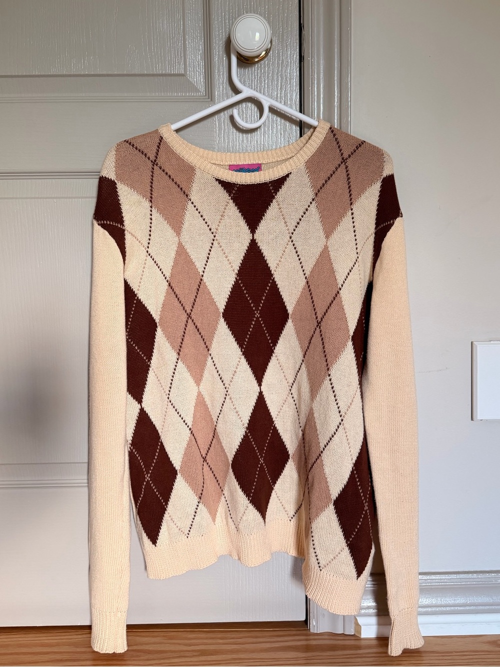 Edikted Argyle Knit Sweater